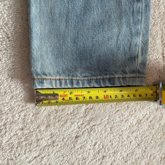 Women's Levi's 501 Blue Jeans W26 L28 Light Wash Button Fly - Picture 9 of 9